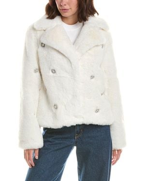 Cece Jewel Trimmed Jacket - White