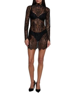 L'Agence Henrietta Short Dress - Black