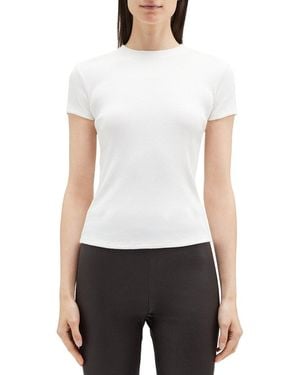 Theory Ribbed Tiny T-Shirt - White