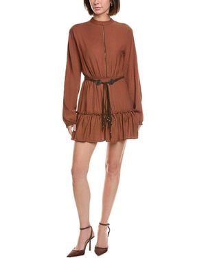 Seraphin Mini Dress - Brown