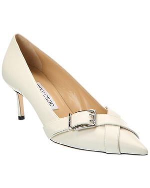 Jimmy Choo Alix 60 Leather Pump - White