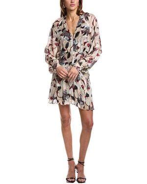 IRO Darsa Silk-Blend Mini Dress - White