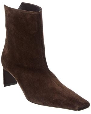 KHAITE Ona Suede Bootie - Brown