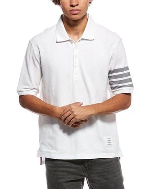 Thom Browne Logo Polo Shirt - White