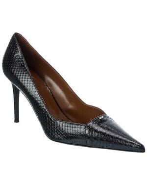 Giuseppe Zanotti Raquel 85 Snake-Embossed Leather Pump - Metallic