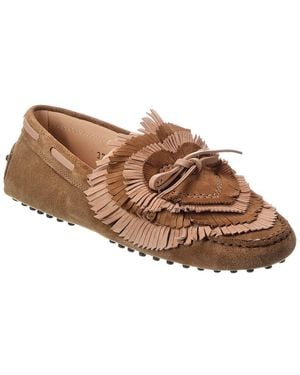 Tod's Gommini Suede Moccasin - Brown
