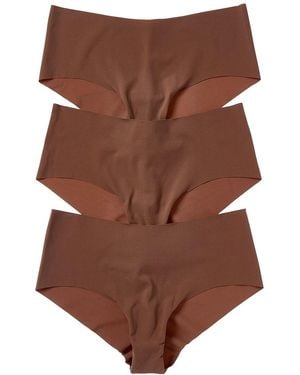 Cosabella 3Pk Free Cut Microfiber Hotpant - Brown