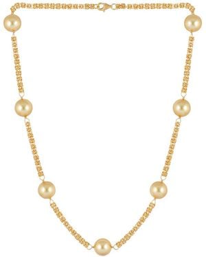 Splendid 12Mm Pearl Plated Necklace - Natural
