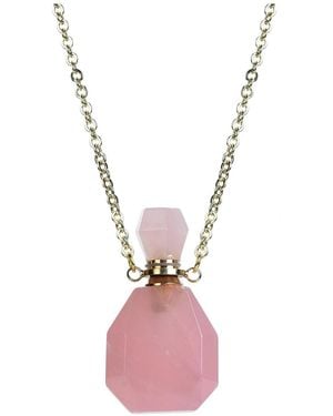 Eye Candy LA Gemstone Aromatherapy Bottle Necklace - Metallic