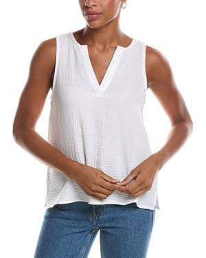 Splendid Gauze Tank Top - White