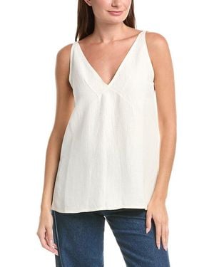 Proenza Schouler Mitchell Linen-Blend Top - White