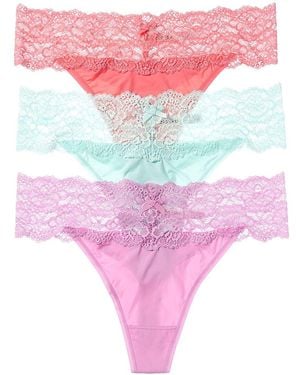 Skarlett Blue 3pk Goddess Thong - Pink