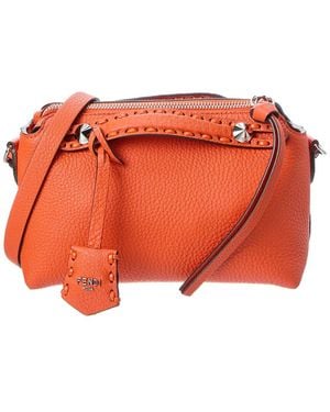 Fendi By The Way Selleria Mini Leather Satchel - Orange