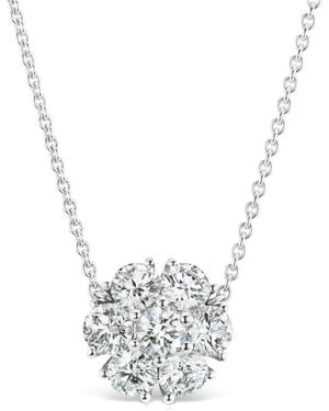 Lab Grown Diamonds 14k 2.50 Ct. Tw. Lab-grown Diamond Pendant Necklace - Metallic