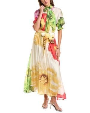 Elliatt Lilia Puff Sleeve Maxi Dress - Yellow