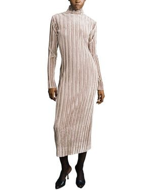 Sabina Musayev Lattice Midi Dress - Natural