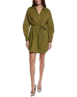 Maje Woven Mini Dress - Green