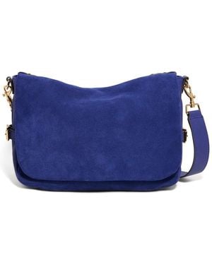 Aimee Kestenberg Gramercy Suede Messenger Bag - Blue