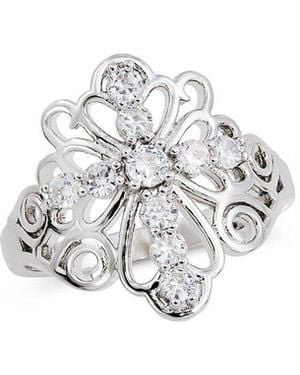 Savvy Cie Cz Statement Ring - White
