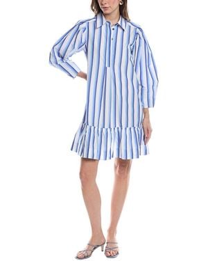 Ganni Mini Shirtdress - Blue