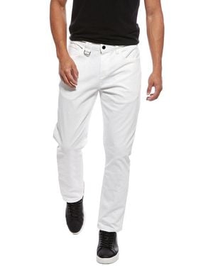 KARL LAGERFELD Stretch Slim Leg Linen-Blend Jean - Black