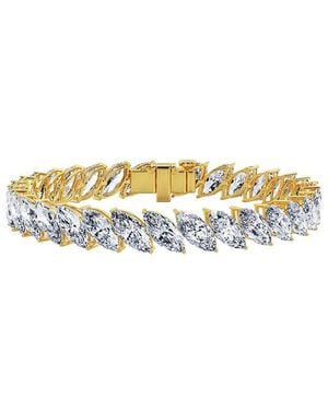 Lab Grown Diamonds 14K 25.50 Ct. Tw. Lab-Grown Diamond Tennis Bracelet - Metallic
