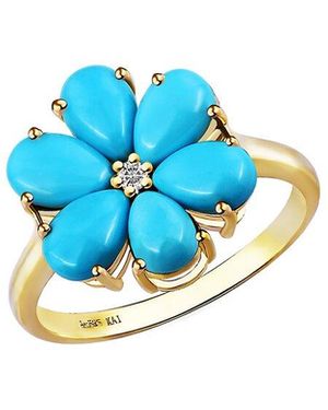 Kai Fine Jewelry 14K 2.22 Ct. Tw. Diamond & Cocktail Ring - Blue