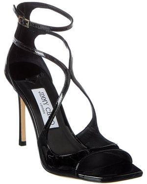 Jimmy Choo Azia 95 Patent Sandal - Black