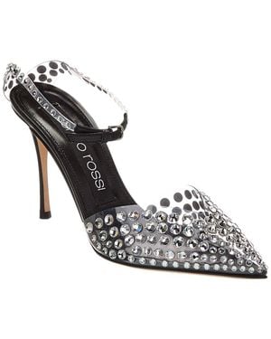 Sergio Rossi Godiva Vinyl & Leather Pump - Metallic