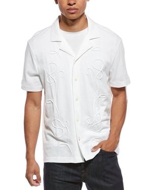 Scotch & Soda Knit Camp Shirt - White
