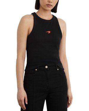 Reiss Lella Mclaren Racing Speedmark Waffle Vest - Black