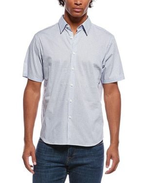 Theory Irving Mini Geo Shirt - White