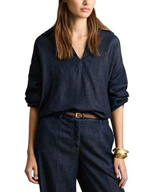 Reiss Reed Denim Overshirt - Blue