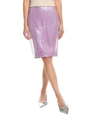 MILLY Adley Sequin Skirt - Purple