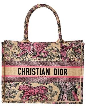 Dior Book Canvas Tote - Red