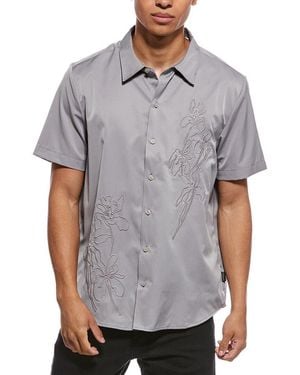 Scotch & Soda Embroidered Shirt - Grey