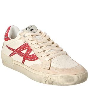 スニーカー ASH Women Sneakers MATCHBIS01 LEATHERWHITE PLATINO White Match Bis Tumbled Leather Platform Sneaker