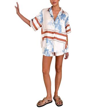 LEON GORI Leon 2Pc Shirt & Short Set - White