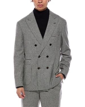 Brunello Cucinelli Wool & Cashmere-Blend Blazer - Gray