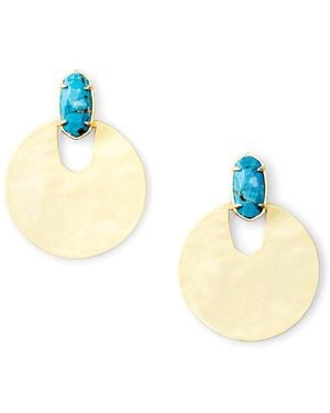 Kendra Scott Deena 14K Plated Magnesite Drop Earrings - Blue