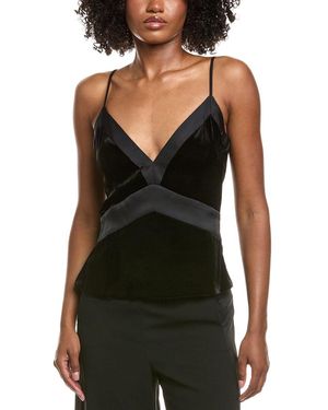 Ramy Brook Otis Silk-Blend Top - Black