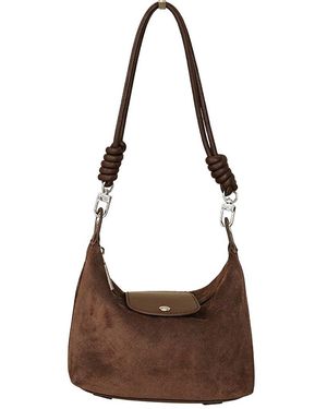 Adele Berto Leather Shoulder Bag - Brown