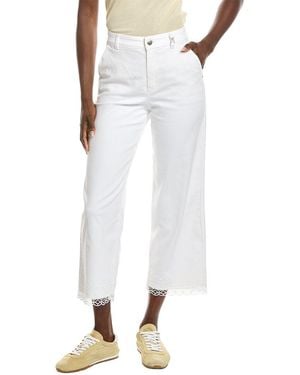 Marc Cain Embroidered White Jean