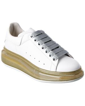 McQueen Oversized Leather Trainer - Metallic