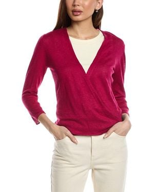 Tommy Bahama Addison Linen-Blend Cardigan - Red