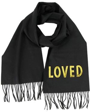 Gucci Silk & Cashmere-Blend Scarf - Black