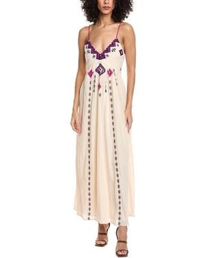 Ba&sh Robe Poeme Maxi Dress - Natural
