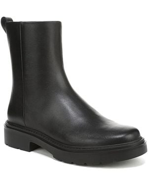 Vince Parvin Leather Short Boot - Black