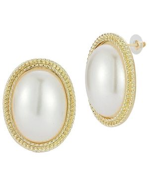 Chloe and Madison Jewellery Plated Earrings - White