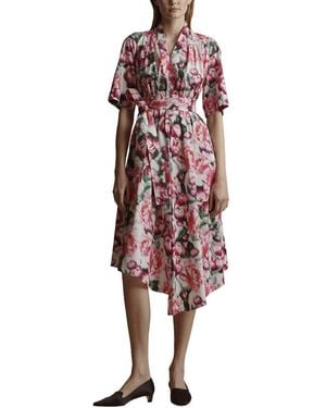 Adam Lippes Asymmetrical Dress - Red